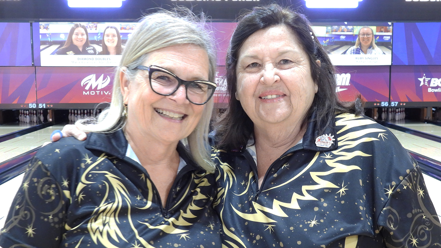 Vickie Cowin and Lynn Neuenswander at the 2026 USBC Women's Championships